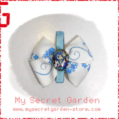 Lucky Star らき☆すた Konata Izumi Anime Cabochon Mini Hair Bows Hair Clip 